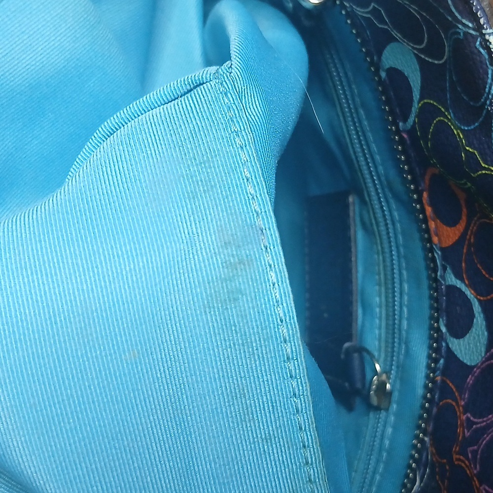 Coach Colorful Monogram Tote Bag - Picture 8 of 16